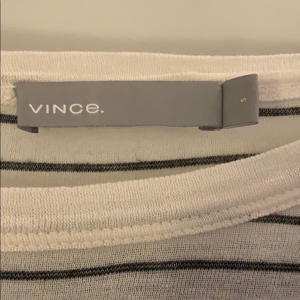 Vince Super Soft Long Sleeve Striped Tee View 3